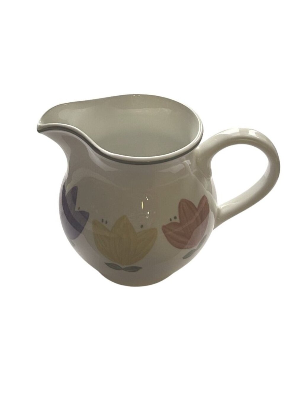 Johnson Brothers Nicole Pattern Creamer With Floral Motif & Green England